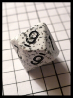 Dice : Dice - 10D - Chessex White with Grey Speckles and Black Numerals - Ebay june 2010